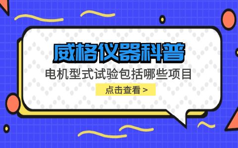 威格儀器-電機(jī)型式試驗(yàn)包括哪些項目插圖